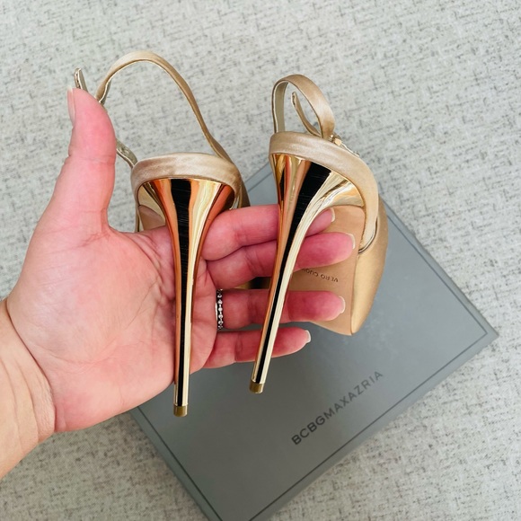 BCBGMaxAzria champagne Peyton Prosecco heel - Picture 5 of 8